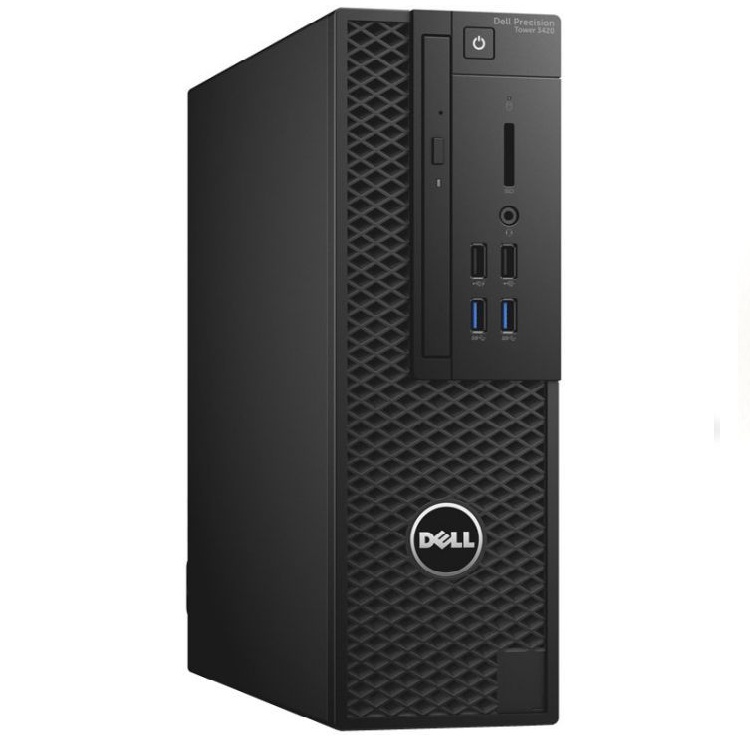 Персональный компьютер Dell Precision 3420 SFF Xeon E3-1245v6 (3.7)/16Gb/1Tb 7.2k/SSD256Gb/HDGP630/DVDRW/Windows 10 Professional 64/GbitEth/черный (3420-4520) 3420-4520