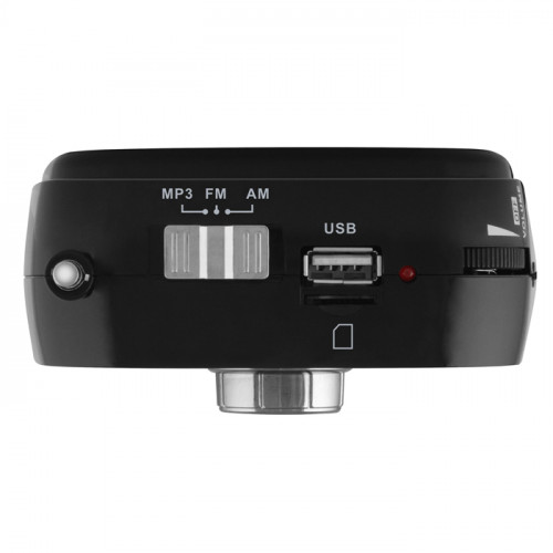 Портативная колонка Sven АС SRP-445, черный (3 Вт, FM/AM, USB, microSD, встроенный аккумулятор) SV-017118 SV-017118