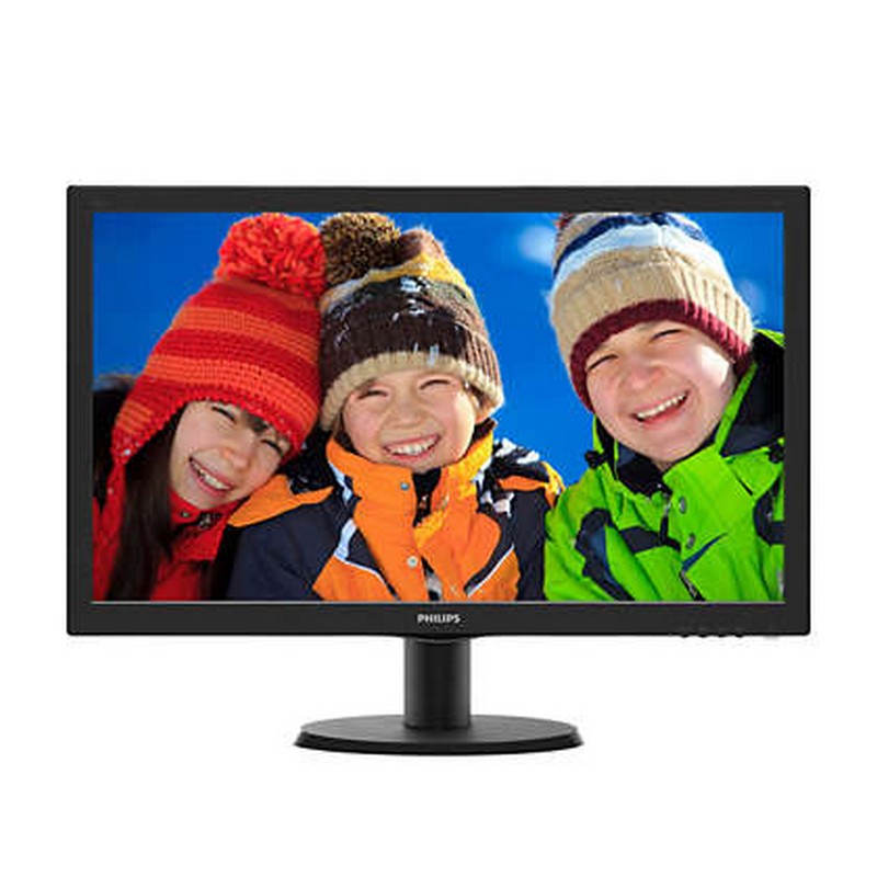 Монитор Philips 23,6" 1920x1080 MVA LED 16:9 8ms VGA DVI 10M:1 178/178 250cd Black 243V5QSBA 243V5QSBA