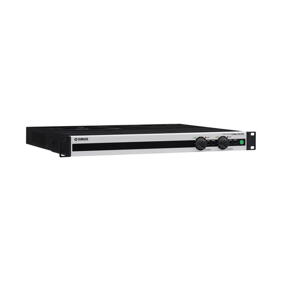 Усилитель мощности Yamaha PA2120 2 х 100W (3/4/8 Ом), или 2 х 120W (70V/100V), или 1 х 200W (70V/100V), входы: 1 stereo/2 mono line, 2 зоны, подключение DCP control panels ZG69430 ZG69430
