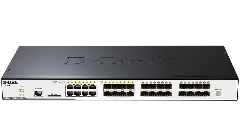 Коммутатор D-Link L3 Managed Switch with 16 100/1000Base-X SFP ports and 8 100/1000Base-T/SFP combo-ports and 2 10GBase-CX4 ports DGS-3120-24SC/B1AEI DGS-3120-24SC/B1AEI