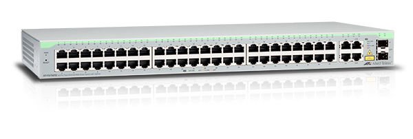 Коммутатор Allied Telesis 48 Fast Ethernet WebSmart, 4 uplink ports (2 x 10/100/1000T and 2 x SFP-10/100/1000T Combo ports) AT-FS750/52-50 AT-FS750/52-50