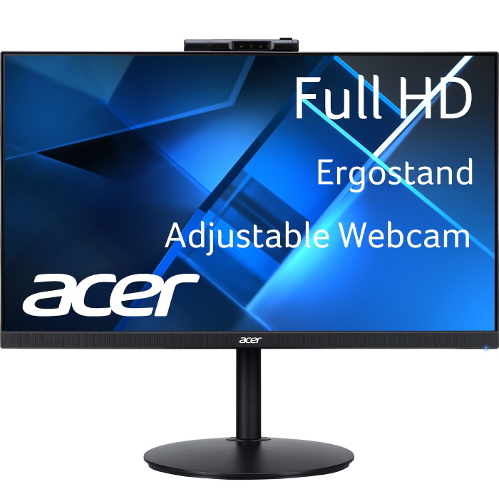 Монитор Acer 23,8" (Ent.) CB242YDbmiprcx IPS, 1920x1080, 75Hz, 178°/178°, 1 ms, 250nits, VGA + HDMI + DP + Webcam + Audio In/Out + Колонки 2Wx2, FreeSync, HAdj 120mm, Black Matt UM.QB2EE.D01 UM.QB2EE.D01 #2