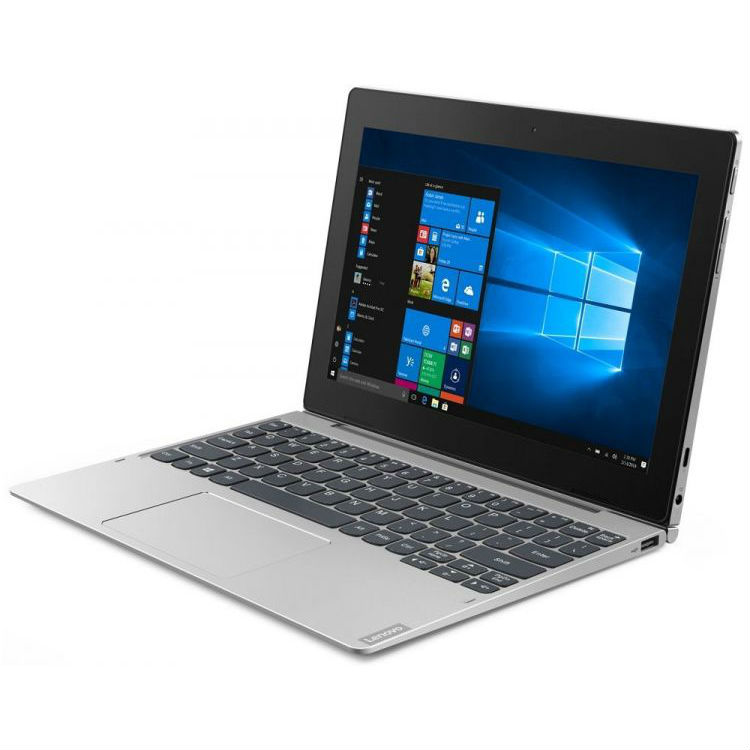 Планшетный компьютер Lenovo IdeaPad D330-10IGM Pentium N5000 (1.1) 4C/RAM4Gb/ROM64Gb 10.1" IPS 1920x1200/Windows 10/серебристый/5Mpix/2Mpix/BT/WiFi/Touch/microSD 128Gb/13hr 81H300EMRK 81H300EMRK