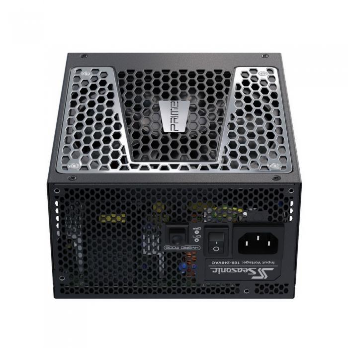 Блок питания Seasonic PRIME GX-1000 Active PFC 0.99; Модульный МВ (20+4), 2xCPU(4+4),6xPCI-E(6+2), 14xSATA, 5xMolex, 2xMolex to SATA 3.3 Adapter, fan 135mm, Premium Hybrid Fan Control; КПД>87%,100-240 В, 50-60 Гц, защиты OPP/OVP/UVP/ OCP/OTP/SCP, Ene SSR-1000GD