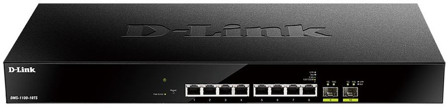 Коммутатор D-Link L2 Smart Switch with 8 2.5GBase-T ports and 2 10GBase-X SFP+ ports DMS-1100-10TS/A1A DMS-1100-10TS/A1A