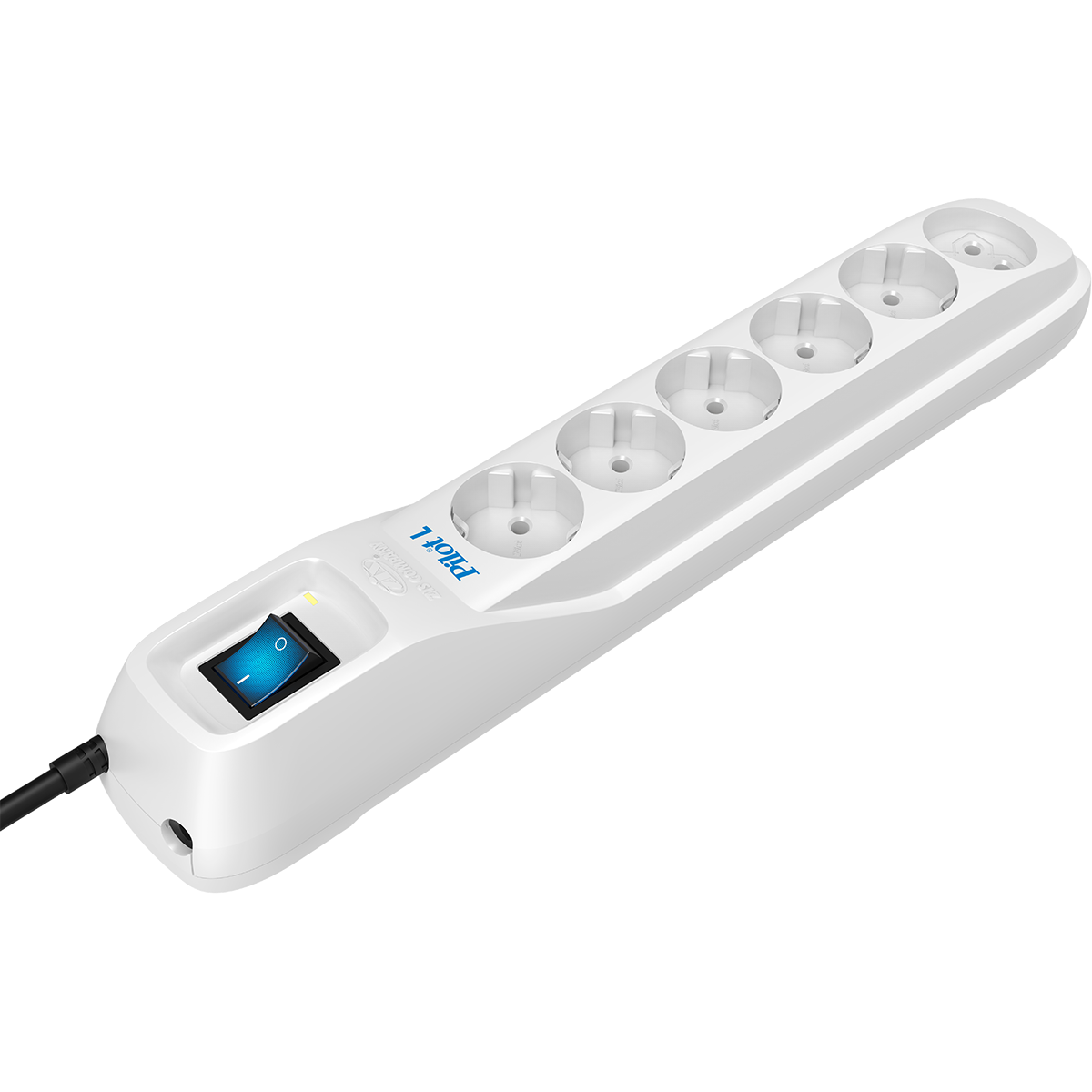 Сетевой фильтр ZIS Pilot - L (5 евро, 1 росс.) 3 м, белый Pilot L 3м 