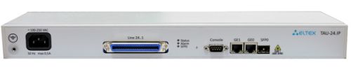 VoIP-шлюз Eltex  24хFXS, 2хRJ45-10/100/1000, SIP/H.323, 1U, DC, 48V TAU-24.IP-DC-S TAU-24.IP-DC-S