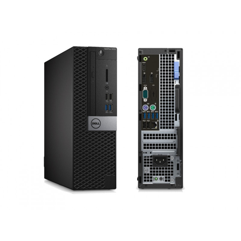 Персональный компьютер Dell Optiplex 5050 SFF (i5 7500 (3.4), 8Gb, SSD256Gb, HDG630, DVDRW, Win10Pro64, GbitEth, 240W, клавиатура, мышь, черный, серебристый) (5050-8305) 5050-8305