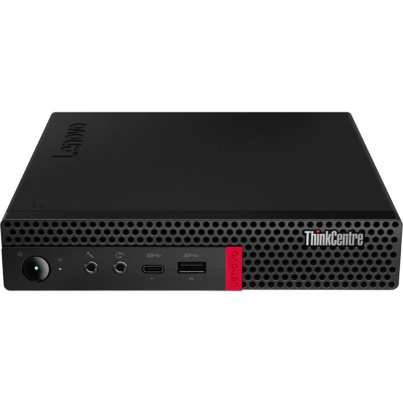 Персональный компьютер Lenovo ThinkCentre Tiny M720q slim PG G5420T (3.2)/4Gb/SSD128Gb/Windows 10 Professional 64/WiFi/BT/клавиатура/мышь/черный 10T7009QRU 10T7009QRU