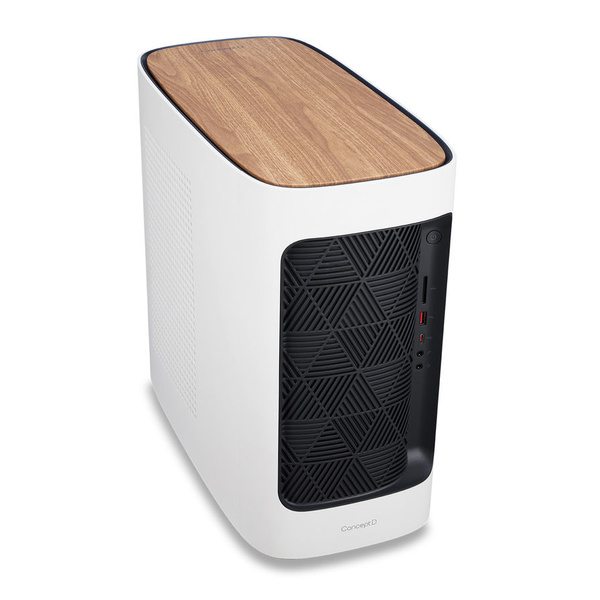 Персональный компьютер Acer ConceptD CT300 i5 10400F (2.9)/16Gb/SSD1Tb/P2200 5Gb/CR/Windows 10 Professional/GbitEth/WiFi/BT/500W/белый/черный DT.C08ER.001 DT.C08ER.001