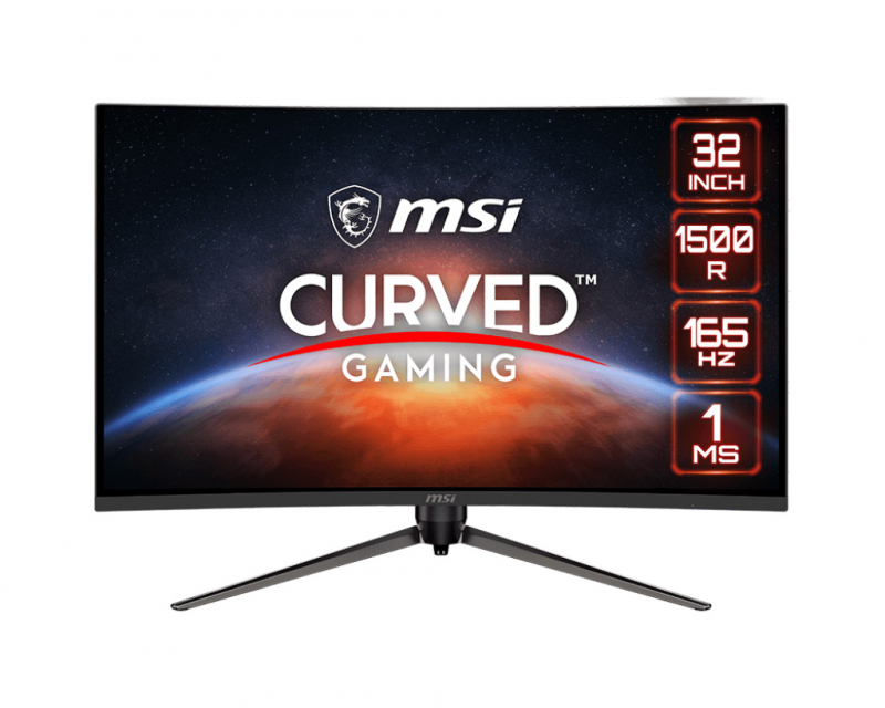 Монитор MSI Optix 31.5" AG321CQR WQHD 2560x1440 165HZ 1ms 2xHDMI2.0 1xDisplayPort1.2 9S6-3DB45H-014 9S6-3DB45H-014