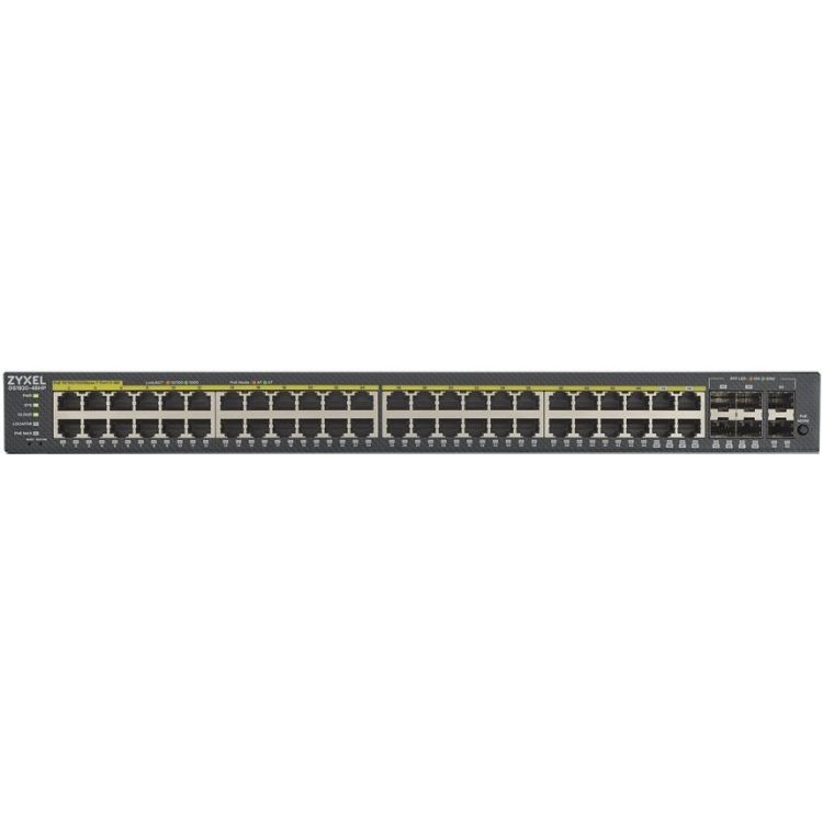 Коммутатор Zyxel GS1920-48HPv2 Hybrid Smart switch PoE+ Nebula Flex, 44xGE PoE+, 4xCombo (SFP/RJ-45 PoE+), 2xSFP, budget PoE 375W, Standalone / cloud manag GS192048HPV2-EU0101F GS192048HPV2-EU0101F #3