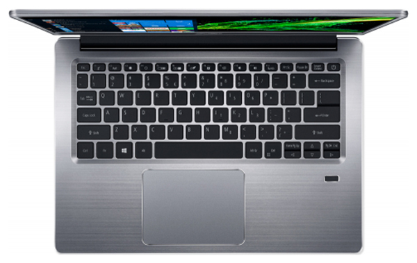 Ультрабук Acer Swift 3 SF314-58G-77DP Core i7 10510U/8Gb/SSD512Gb/nVidia GeForce MX250 2Gb/14"/IPS/FHD (1920x1080)/Windows 10/silver/WiFi/BT/Cam NX.HPKER.004 NX.HPKER.004