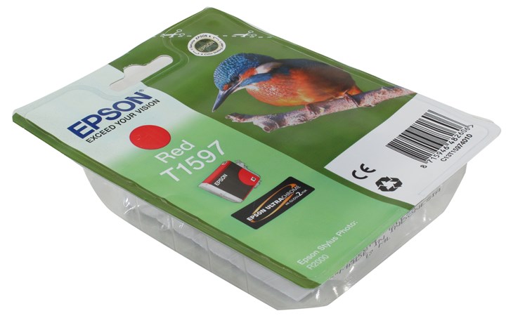 Картридж струйный Epson C13T15974010  for T1597 для Stylus Photo R2000 (red) C13T15974010