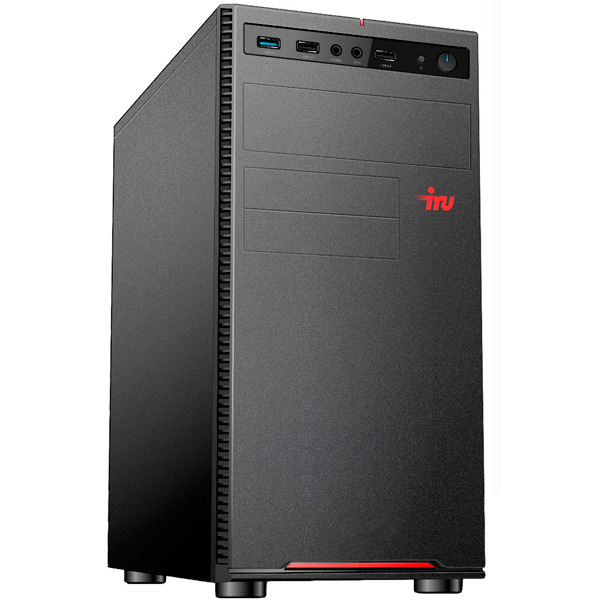 Персональный компьютер iRU Corp 315 MT i5 10400F (2.9) 8Gb 1Tb 7.2k SSD240Gb GTX1650 4Gb Free DOS GbitEth 400W черный 1609578 1609578