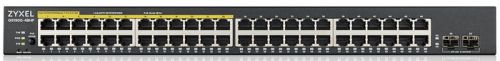 Коммутатор Zyxel Smart L2 PoE+ GS1900-48HPv2, rack 19", 48xGE (24xPoE+), 2xSFP, бюджет PoE 170 Вт GS190048HPV2-EU0101F GS190048HPV2-EU0101F