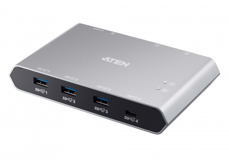KVM-переключатель ATEN ?USB 3,2 Gen 2, клаиатура+мышь+2 устройства> 2 Laptop, 3 USB A-тип+USB-C> 2 USB-C Female, со шнурами USB-C 2х1,2м, (подд, профили питания 5В, 9В, 15В и 20В;ЗАКАЗ!), US3342-AT US3342-AT #2