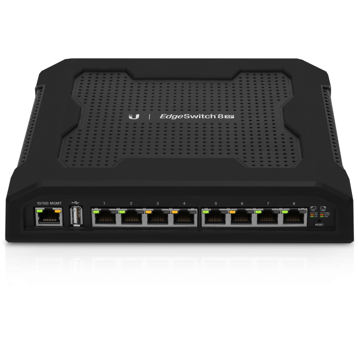 Коммутатор Ubiquiti NET SWITCH 8PORT 1000M POE ES-8XP UBIQUITI 1x10Base-T / 100Base-TX|8x10Base-T / 100Base-TX / 1000Base-T|PoE ports 8|Activity|Link|Power|Размер 210 x 185 x 41mm|Вес без упаковки 1.24 кг ES-8XP ES-8XP