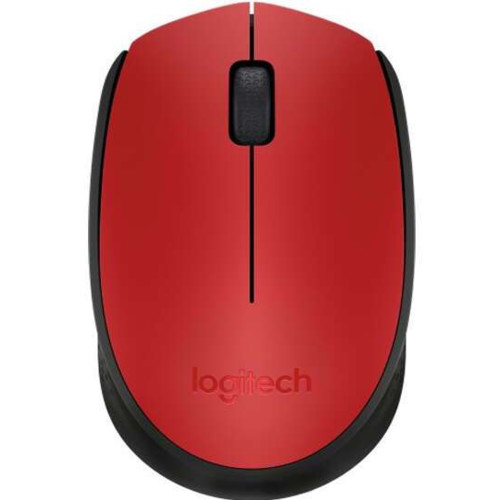 Мышь беспроводная Logitech M171 Red (красная, оптическая, 1000dpi, 2.4 GHz/USB-ресивер) 910-004641