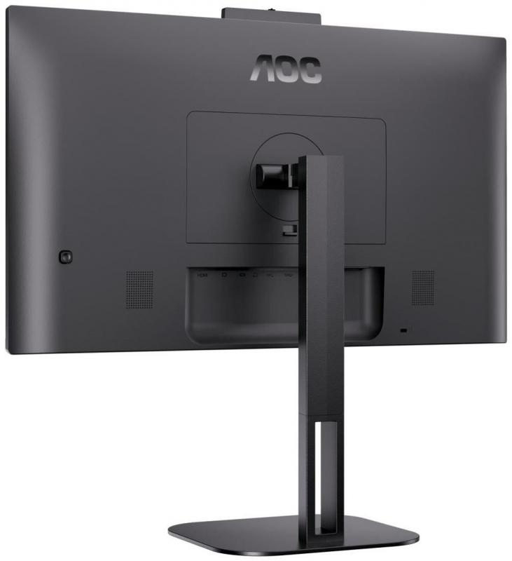 Монитор AOC 23,8" 1920x1080 75Hz IPS LED 16:9 4(1)ms D-Sub DVI HDMI DP 4*USB3.2 USB-C (65W) 20M:1 1000:1 178/178 300cd Webcam HAS Pivot Tilt Swivel Speakers Black  24V5CW/BK 24V5CW/BK