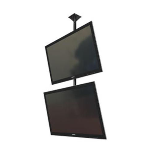 Крепление Wize Pro DS63 потолочное для 2-x дисплеев 37”– 65”+, Max VESA 800х400, наклон +15/-5°, поворот 360°, до 68 кг на один дисплей, черн., штанга поставляется опционально - (6 мест) DS63 DS63