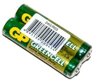 Батарея GP /24G-R03 40/200/1000 2 шт AAA (2шт. в уп-ке) 24G/R03 GP 24G-OS2 GP 24G-OS2
