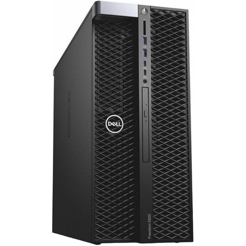 Компьютер Dell Precision T5820 RTX i9-10940X(3.3GHz, 14C), 32GB(4x8GB) DDR4 UDIMM 2666MHz, SSD 512GB M.2 PCIe +2TB SATA 7.2k, no graphics, DVD-RW,Win10 Pro, keyboard, mouse, 3Y Basic NBD 5820-8093 5820-8093