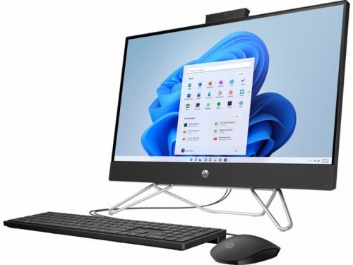 Моноблок HP 24-cb0039ur AiO 23.8"(1920x1080)/Intel Celeron J4025(2Ghz)/4096Mb/256PCISSDGb/noDVD/Int:Intel Internal Graphics /Cam/WiFi/war 1y/Jack Black/W11 + kbd/mouse 5D1Z2EA 5D1Z2EA