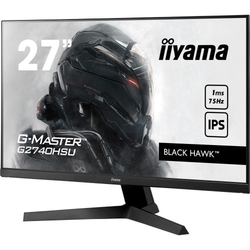 Монитор IIYAMA 27" G-MASTER 1920х1080@75Гц IPS LED 16:9 1ms HDMI DP 2*USB2.0 80M:1 1100:1 178/178 250cd Tilt Speakers Black G2740HSU-B1 G2740HSU-B1