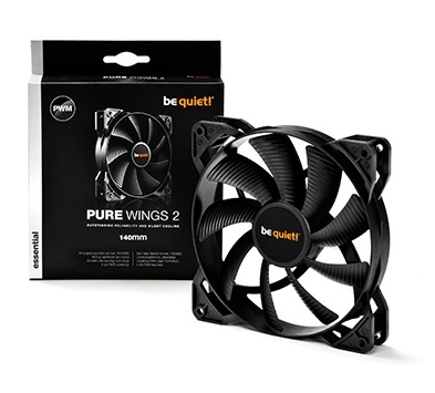 Вентилятор для корпуса BE QUIET! Pure Wings 2 PWM, 140mm, 19.8dB(A), 1000RPM BL040 BL040