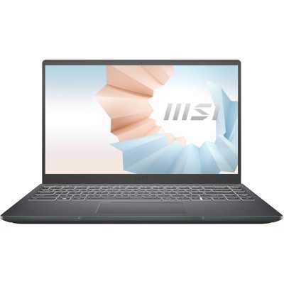 Ноутбук MSI Modern 14 B11MOU-1238RU Core i5 1155G7 16Gb SSD512Gb Intel Iris Xe graphics 14" IPS FHD (1920x1080) Windows 11 Professional dk.grey WiFi BT Cam 9S7-14D334-1238 9S7-14D334-1238