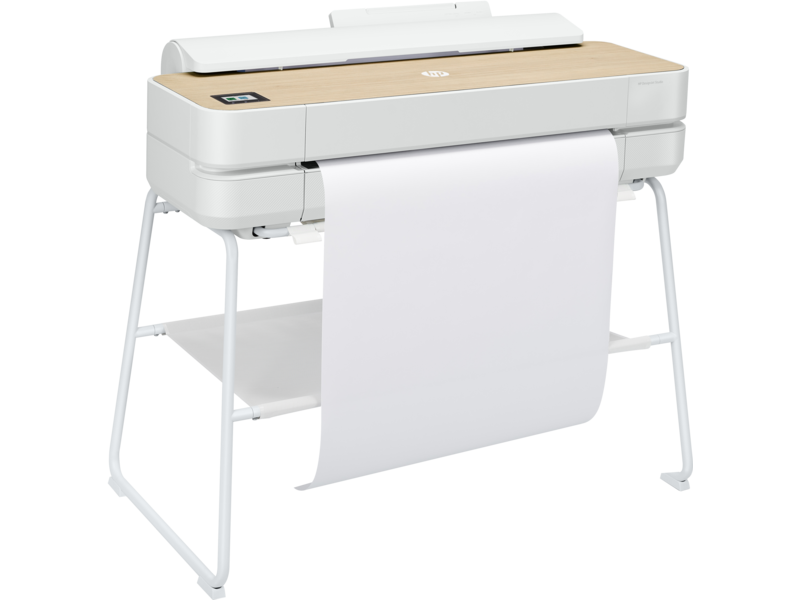 Принтер HP DesignJet Studio 24-in Printer (24" or A1,4color,2400x1200dpi,1Gb,26spp(A1),USB/GigEth/Wi-Fi,stand,mediabin,rollfeed,sheetfeed,tray50(A3/A4), autocutter,GL/2,RTL,2y warr, white) 5HB12A 5HB12A