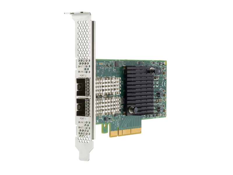 Сетевой адаптер HPE Ethernet 640SFP28 2x10/25Gb, PCIe(3.0), Mellanox, for Gen9/Gen10 servers (requires 845398-B21 or 455883-B21) 817753-B21 817753-B21