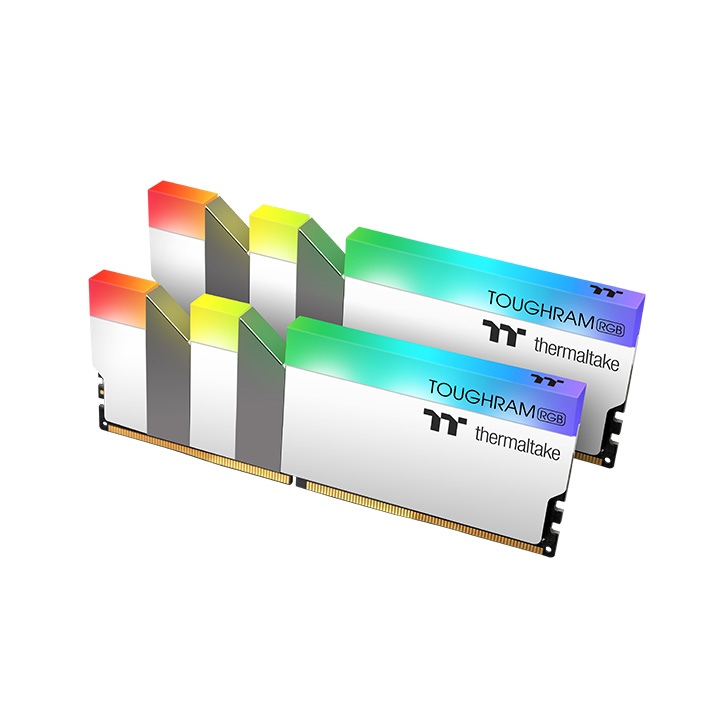 Модуль памяти Thermaltake 16GB DDR4 3600 DIMM TOUGHRAM RGB White Gaming Memory Non-ECC, CL18, 1.35V, Heat Shield, XMP 2.0, Kit (2x8GB), RTL (523981) R022D408GX2-3600C18A R022D408GX2-3600C18A
