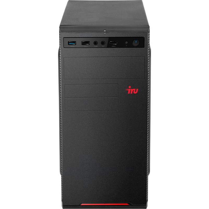 Персональный компьютер iRU Home 510H4SM MT i3 10100F (3.6) 8Gb SSD480Gb GTX1650 4Gb Free DOS GbitEth 400W черный 1687969 1687969