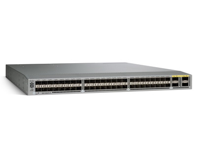 Комммутатор Cisco Управляемый коммутатор Layer2-3, 48 портов 10 GE SFP+/SFP 100-Mbps, 1-Gbps, и 10-Gbps, 4 порта QSFP+ N3K-C3064PQ-10GE/БУ N3K-C3064PQ-10GE/БУ
