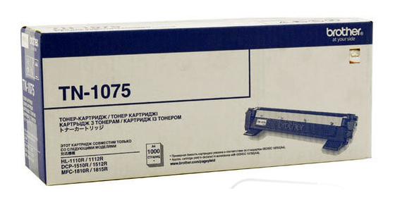 Тонер Картридж Brother TN1075 черный для HL-1110/1112/1510/1512/1810/1815 (1000стр.) (TN-1075) TN-1075