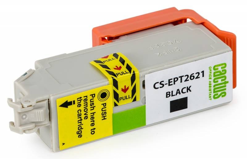Картридж Cactus струйный CS-EPT2621 черный для Epson Expression Home XP-600/605/700/800 (14мл) CS-EPT2621 CS-EPT2621