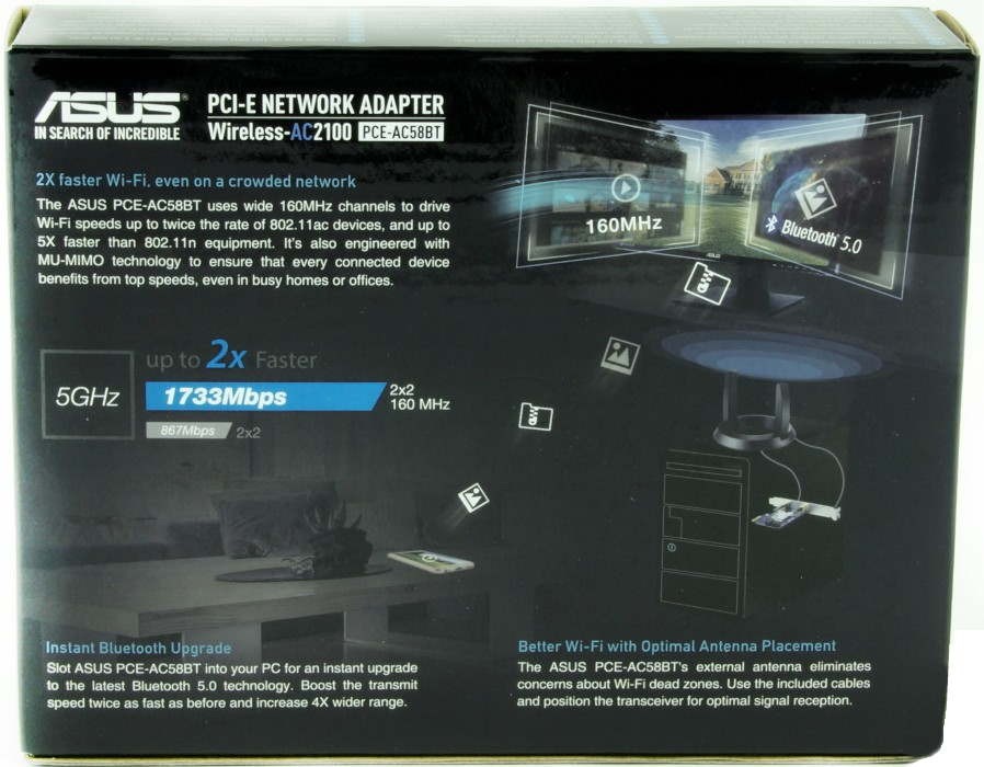 Адаптер беспроводной связи ASUS /EU/13/GB_EU RTL PCE-AC58BT PCE-AC58BT #7