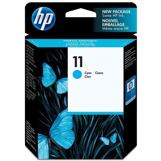 Картридж струйный HP №11 голубой для HP DJ 2000C/CN/2500C/2200/2250/500/800 C4836A C4836A