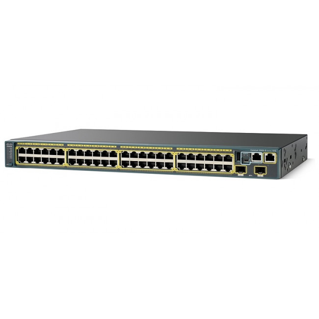 Коммутатор Cisco Catalyst 2960S 48 GigE PoE 740W, 2 x 10G SFP+ LAN Base WS-C2960S-48FPD-L