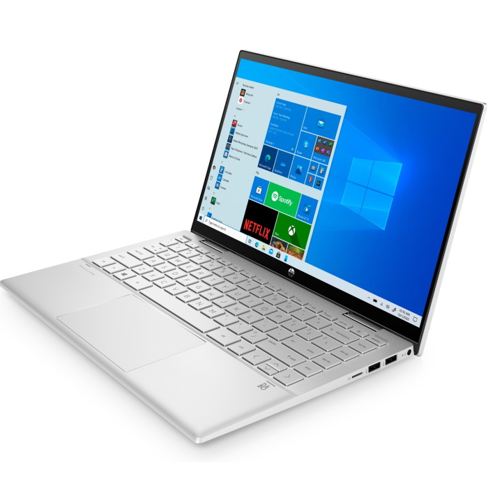 Ноутбук HP Pavilion 14x360 14-dy0010ur 14"(1920x1080 IPS)/Touch/Intel Core i5 1135G7(2.4Ghz)/8192Mb/512PCISSDGb/noDVD/Int:Intel Iris Xe/Cam/WiFi/war 1y/Natural silver /FreeDOS + fingerprint 3B3K5EA 3B3K5EA