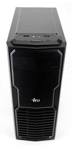 Персональный компьютер iRU Game 525 MT Ryzen 5 2600 (3.4) 16Gb 1Tb 7.2k SSD120Gb GTX1650 4Gb Free DOS GbitEth 500W черный 1418562 1418562