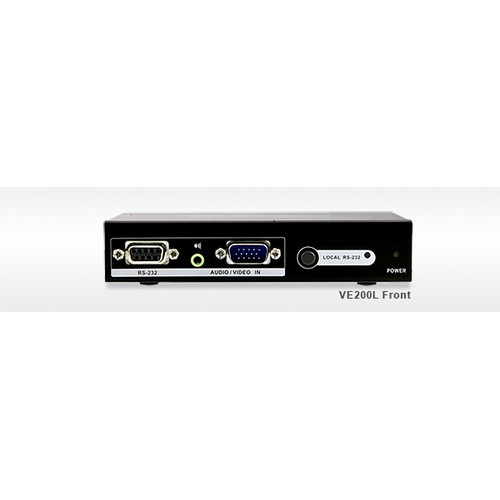 Удлинитель ATEN VGA/SVGA+AUDIO+RS232, 150 м., 1xUTP Cat5e, со шнуром VGA+AUDIO, 2xБ.П.220> 5.3V VE200-A7-G VE200-A7-G