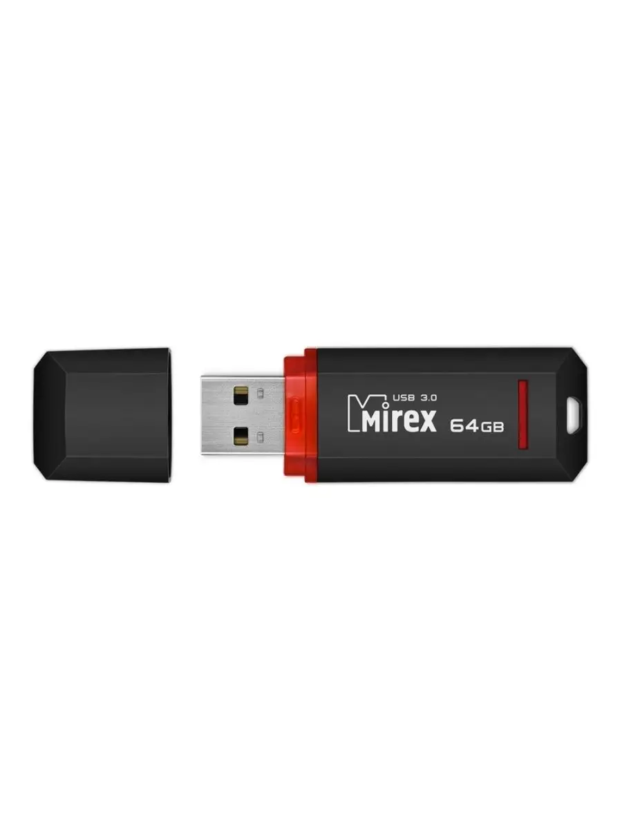 Флеш накопитель Mirex 13600-FM3BKN64 64GB,Knight,USB 3.0,черный 13600-FM3BKN64 13600-FM3BKN64