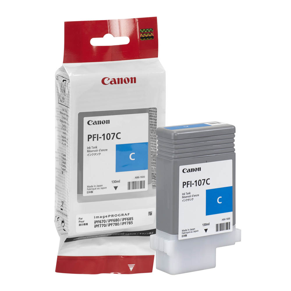 Картридж струйный Canon PFI-107C (cyan) 90 мл 6706B002 6706B002