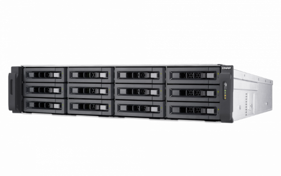 Сетевой RAID-накопитель QNAP 12xHDD, 6 xSSD 2,5". 19", 2 БП, возможность выбора QES/QTS. 4-х ядерный Xeon D-1521, 2.4 ГГц, 32 ГБ RAM TES-1885U-D1521-32GR TES-1885U-D1521-32GR