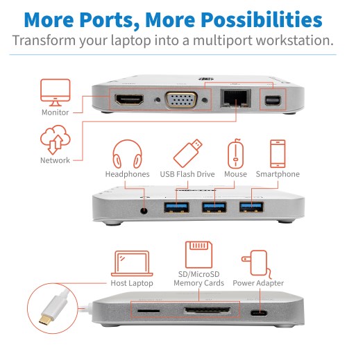 Док-станция Tripplite Thunderbolt PD Charging U442-DOCK2-S U442-DOCK2-S #12