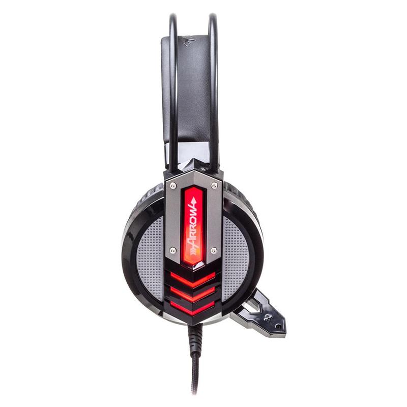 Наушники с микрофоном OKLICK ARROW черный 2.2м мониторные оголовье HS-L450G HS-L450G